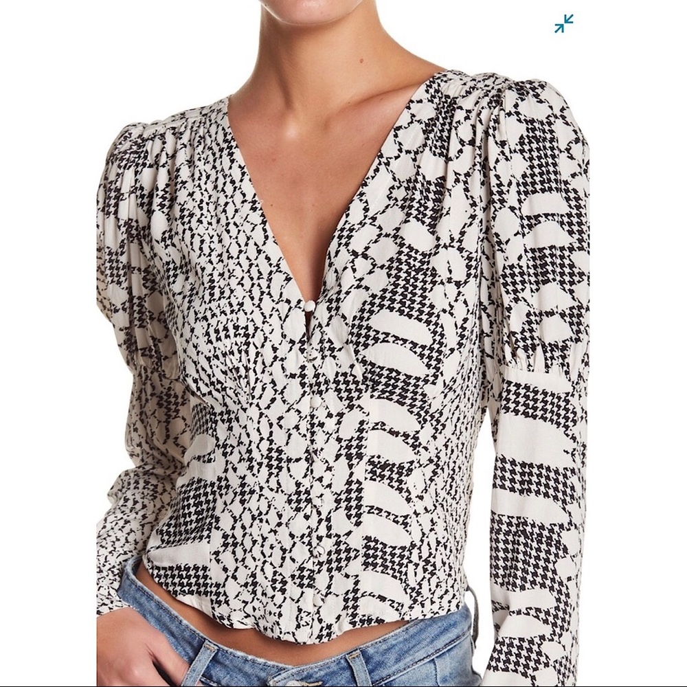 NWOT Free People Free on You Blouse